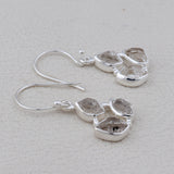 925 Sterling Silver Herkimer Diamond Earrings