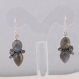 Labradorite Silver Earrings