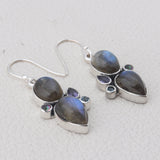 Labradorite Silver Earrings