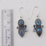 Labradorite Silver Earrings