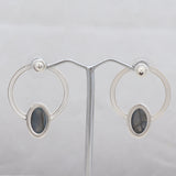 Natural Spiny Oyster Silver Earrings