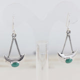 Larimar Silver Earrings