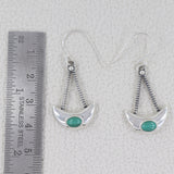 Malachite Silver Earrings