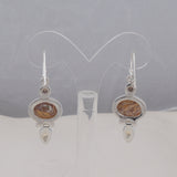 Brecciated Mookaite Silver Earrings