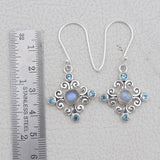 Rainbow Moonstone Silver Jewelry Set