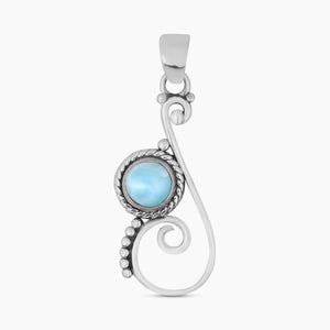 925 Sterling Silver Larimar Pendants