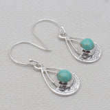 925 Sterling Silver Blue Topaz Earrings