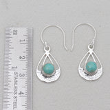 925 Sterling Silver Blue Topaz Earrings