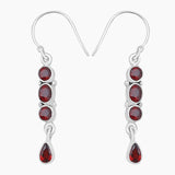 Blue Topaz Silver Earrings