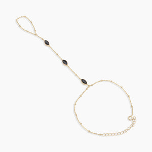 Gold Vermeil Black Onyx Chain Bracelets