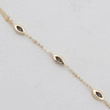 Gold Vermeil Ruby Hand Chain Bracelets