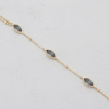 Gold Vermeil Ruby Hand Chain Bracelets