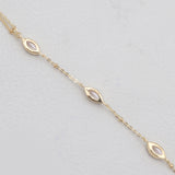 Gold Vermeil Ruby Hand Chain Bracelets