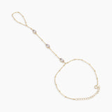 Gold Vermeil Ruby Hand Chain Bracelets