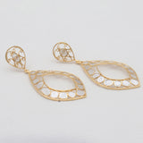 Gold Vermeil Uncut Diamond Earrings