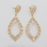 Gold Vermeil Uncut Diamond Earrings