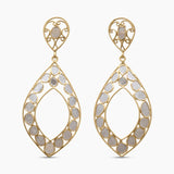 Gold Vermeil Uncut Diamond Earrings