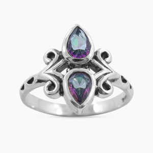 Garnet Silver Rings