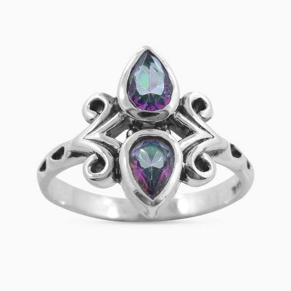 Garnet Silver Rings