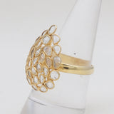 Gold Vermeil Uncut Diamond Rings