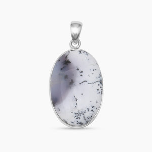 Dendritic Opal Silver Pendants