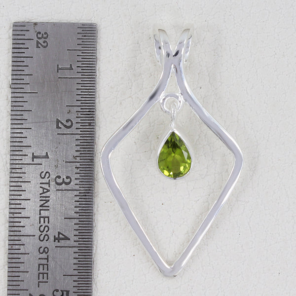 925 Sterling Silver Peridot Pendants