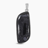 Psilomelane Gemstone Silver Pendants