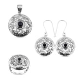 Black Onyx Designer Pendant Set