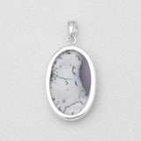 Dendritic Opal Silver Pendants