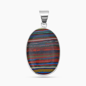 925 Silver Rainbow Calsilica Pendants