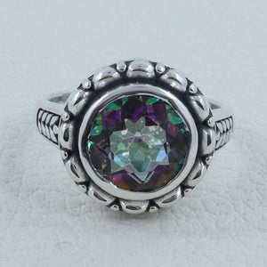 Mystic Quartz Silver Ring