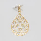 Gold Vermeil Uncut Diamond Pendants