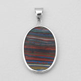 925 Silver Rainbow Calsilica Pendants