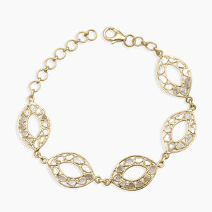 Gold Vermeil Uncut Diamond Bracelets