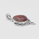 925 Silver Crazy Lace Agate Pendants