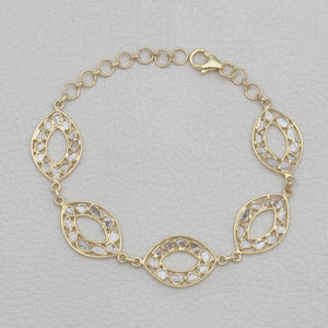 Gold Vermeil Uncut Diamond Bracelets