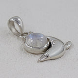 925 Sterling Silver Pearl Dolphin Pendant