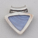 Blue Lace Agate Gemstone 925 Sterling Silver