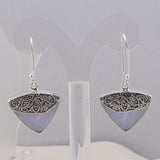 Blue Lace Agate Gemstone 925 Sterling Silver