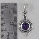 925 Staling Silver Garnet Pendant