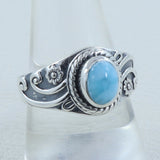 Larimar Silver Ring