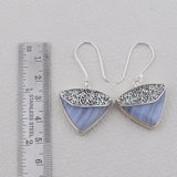 Blue Lace Agate Gemstone 925 Sterling Silver