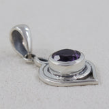 925 Staling Silver Garnet Pendant