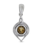 925 Staling Silver Garnet Pendant