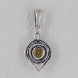 925 Staling Silver Garnet Pendant