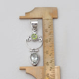Rainbow Moonstone Silver Pendants