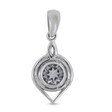 925 Staling Silver Garnet Pendant