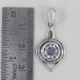 925 Staling Silver Garnet Pendant