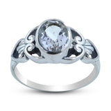 Crystal Silver Ring