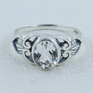 Crystal Silver Ring